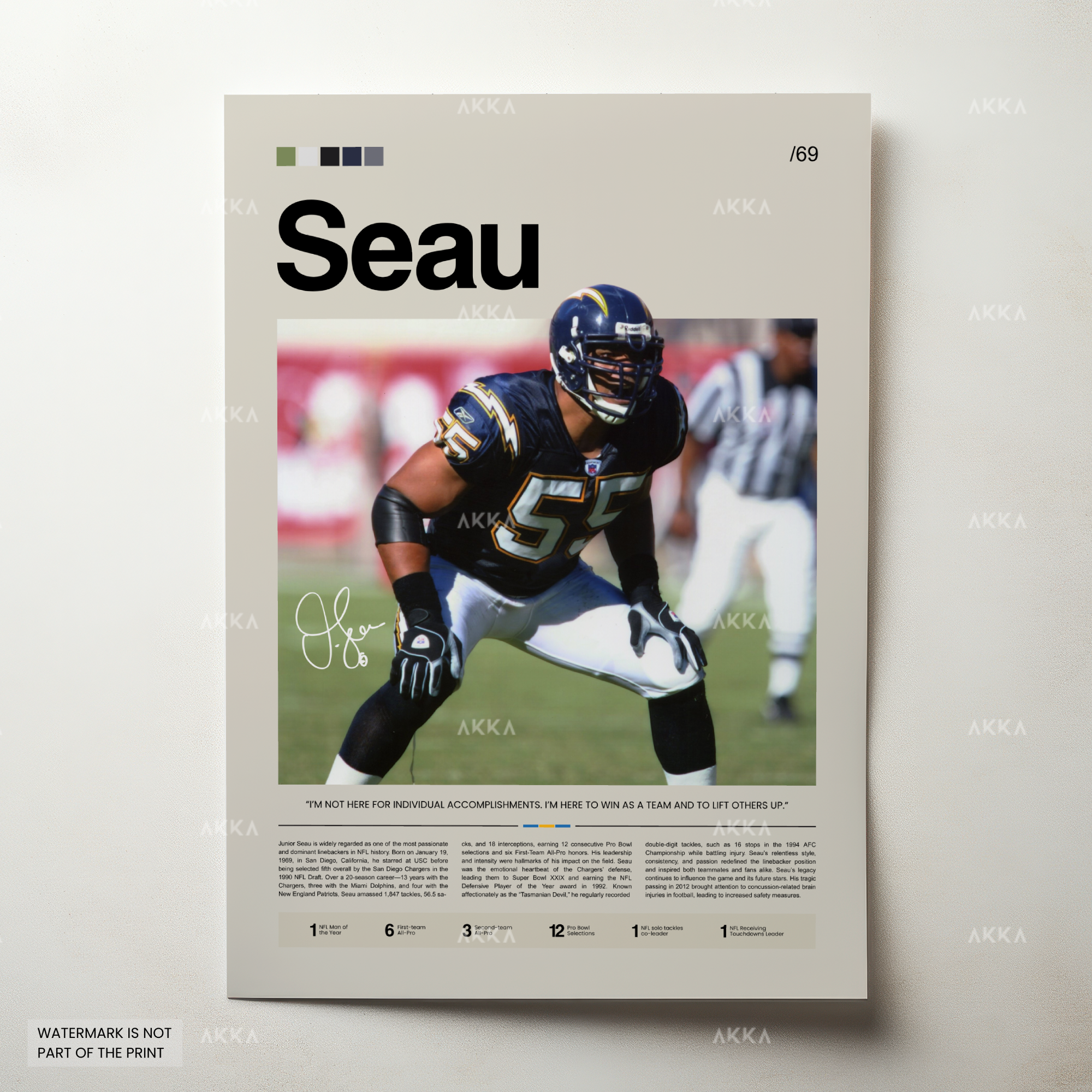 Junior Seau - San Diego Chargers
