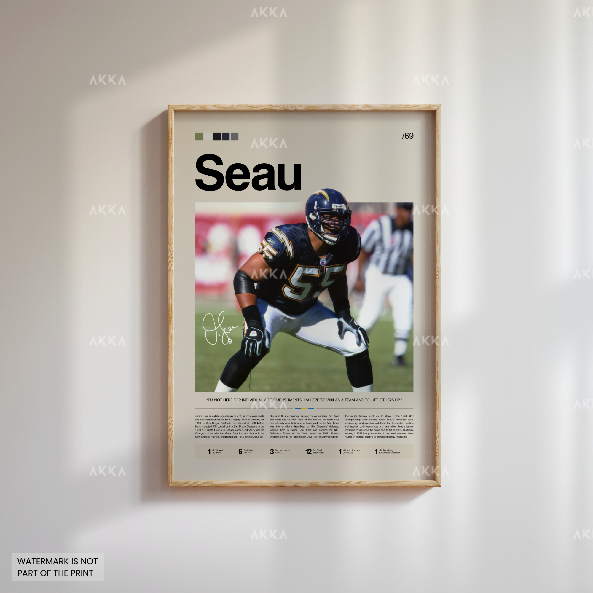 Junior Seau - San Diego Chargers