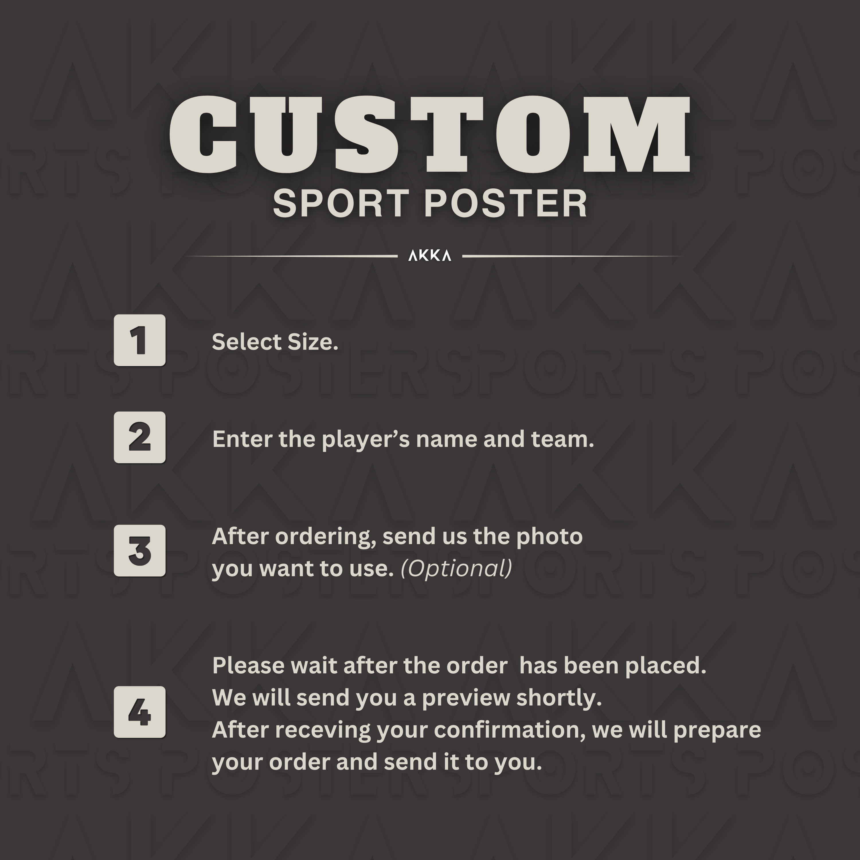 Custom Sport Poster