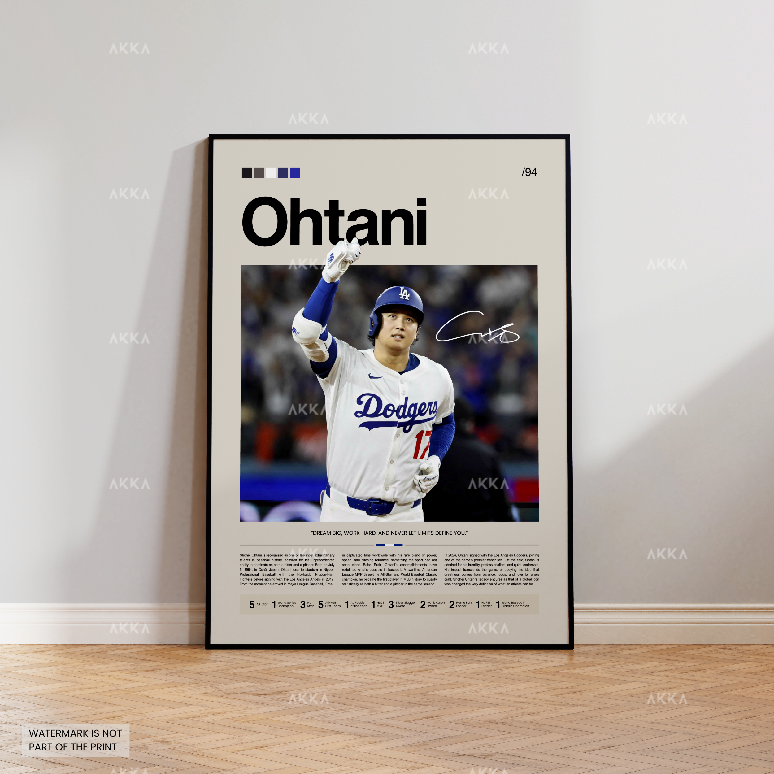 Shohei Ohtani Los Angeles Dodgers Poster
