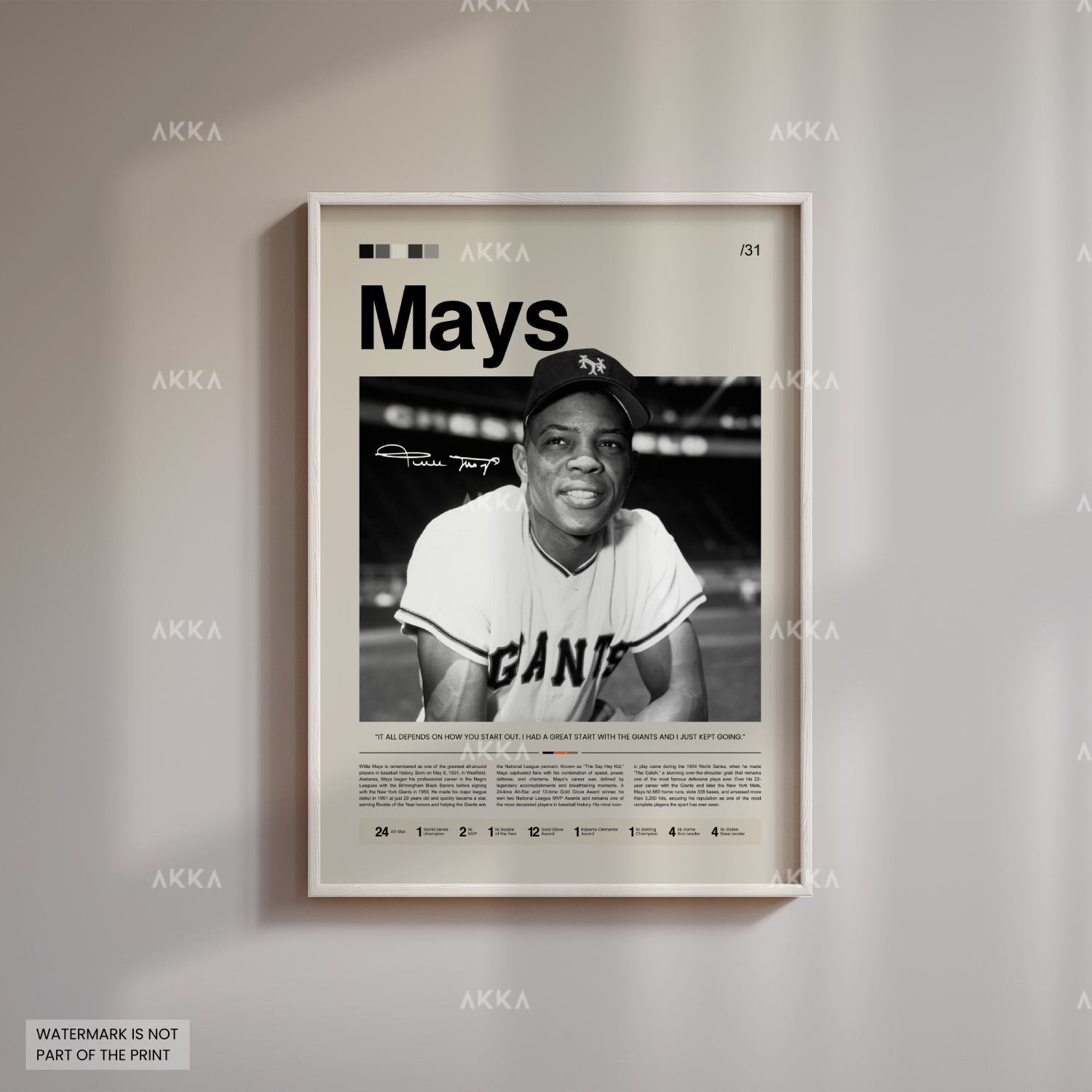 Willie Mays - San Francisco Giants