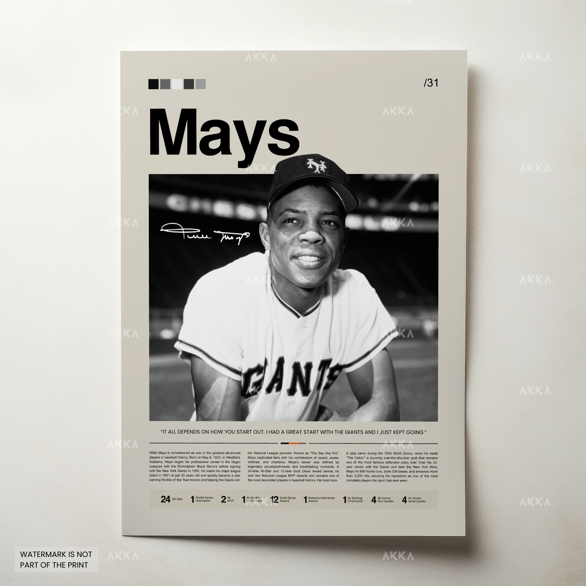 Willie Mays - San Francisco Giants