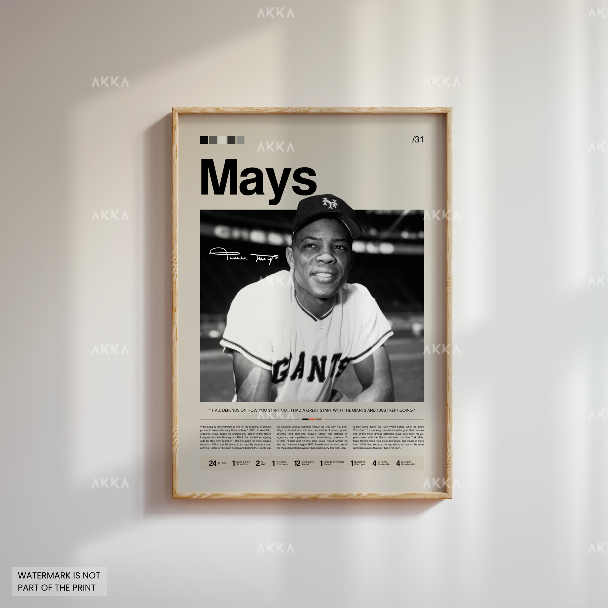 Willie Mays - San Francisco Giants