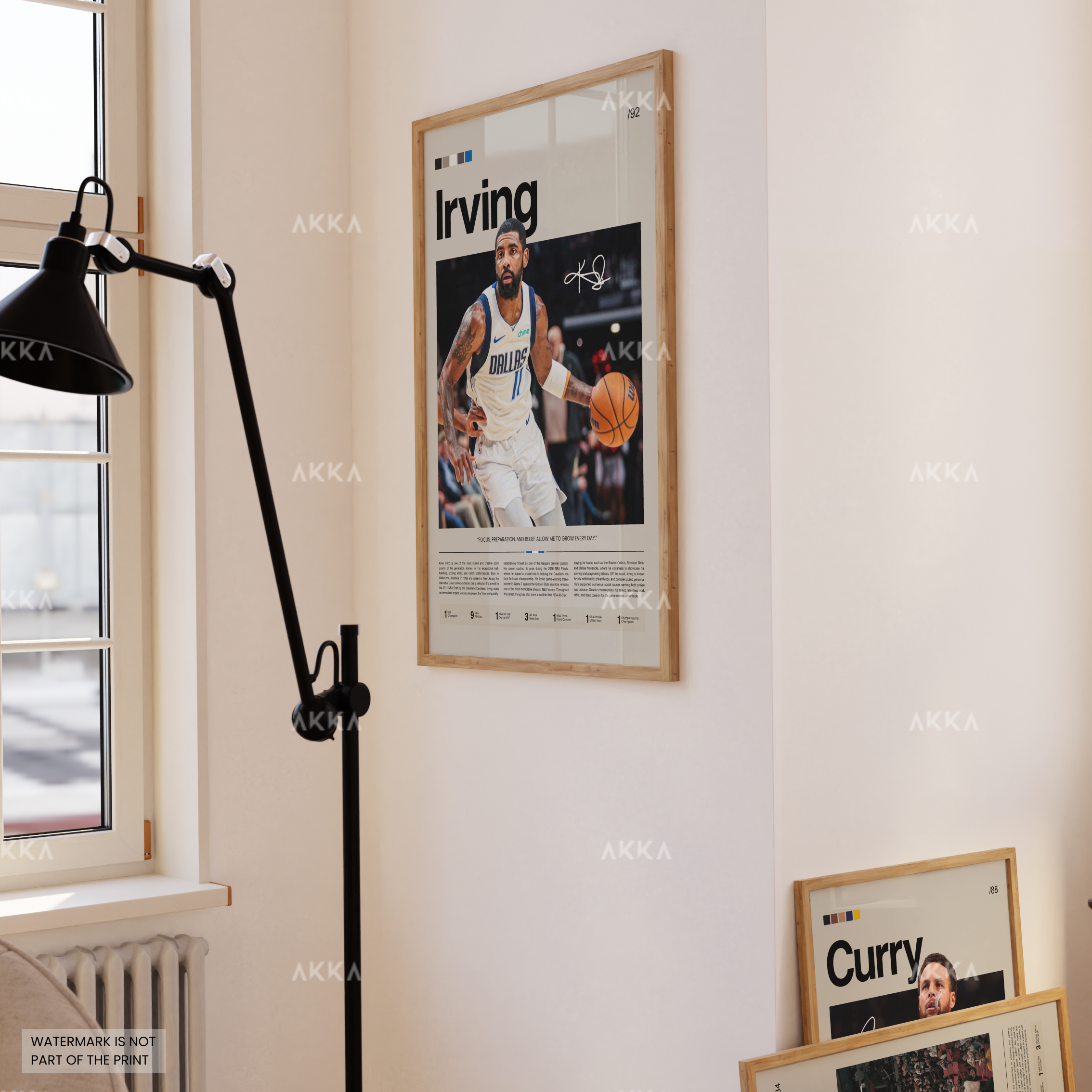 Kyrie Irving Dallas Mavericks Print on wall