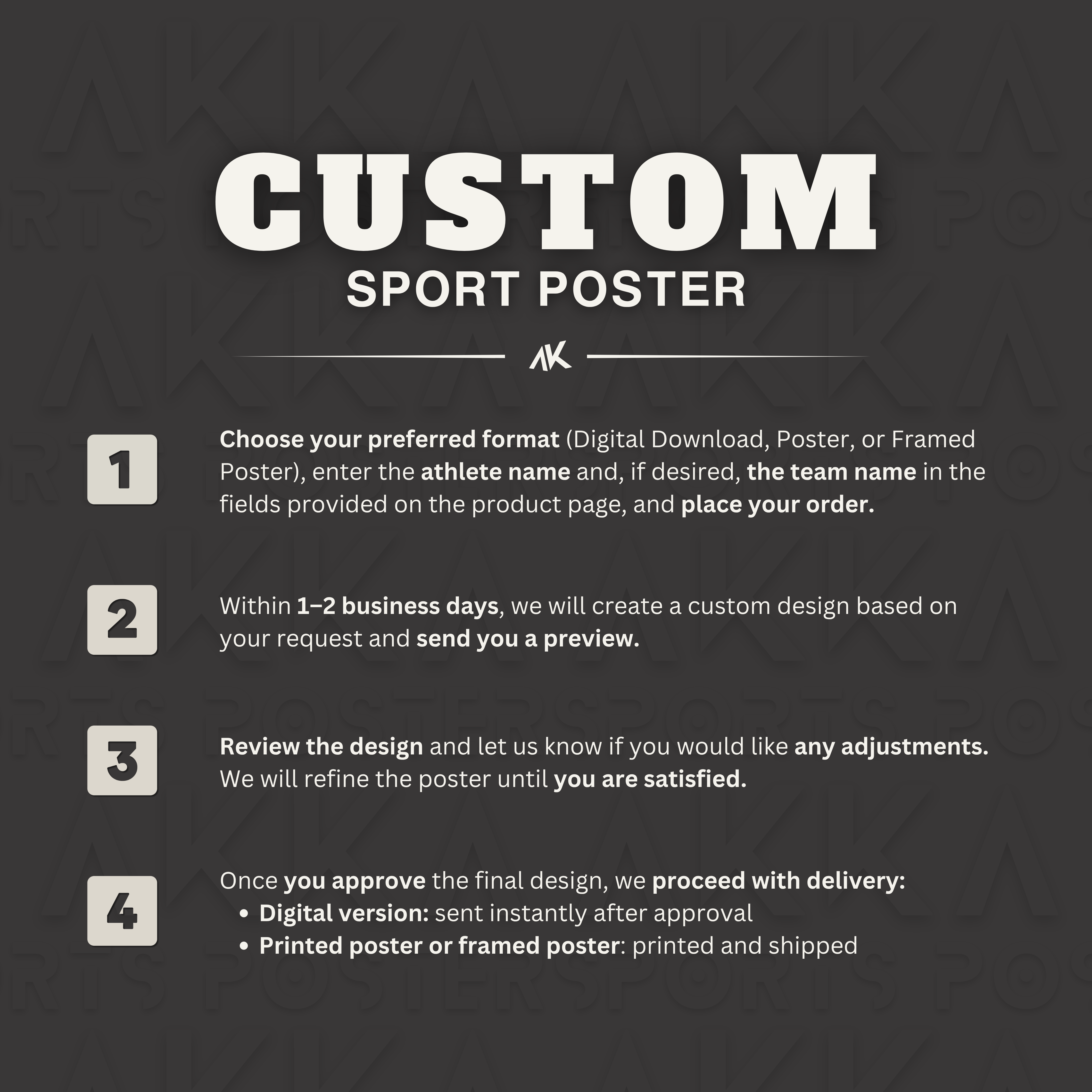 Custom Sport Poster